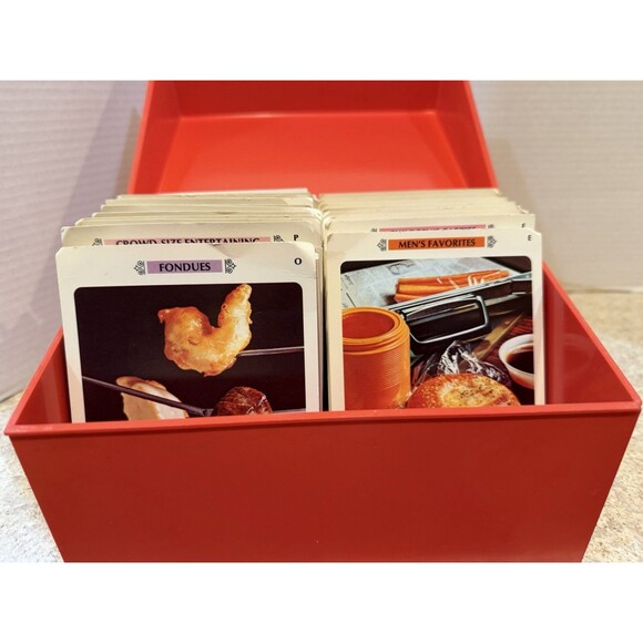 Other - Vintage 1971 Betty Crocker Recipe Card Library Red Box - 18 of 24 Sections